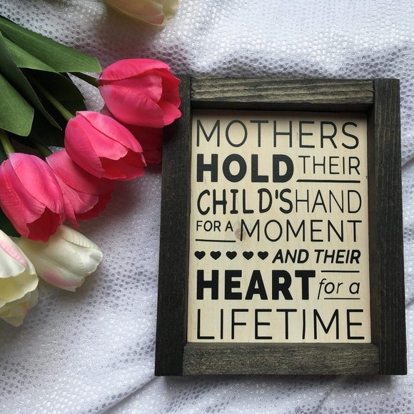 Hand Crafted | Mother/Heart Home Decor Sign